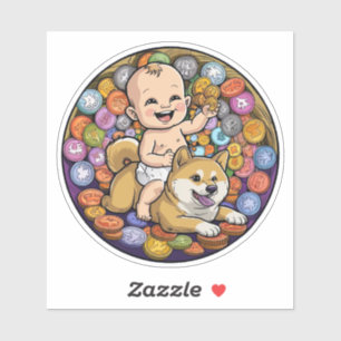 Sticker Bébé en cristal mignon