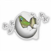 Sticker Bébé Gecko dans l'œuf (Devant)