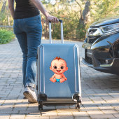 Sticker Bébé Heureux Dessin Animé (Valise Insitu)