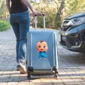 Sticker Bébé Heureux Dessin Animé (Valise Insitu)
