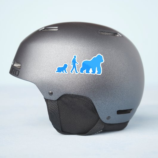 Sticker Bébé, homme à Gorilla (Côté casque)