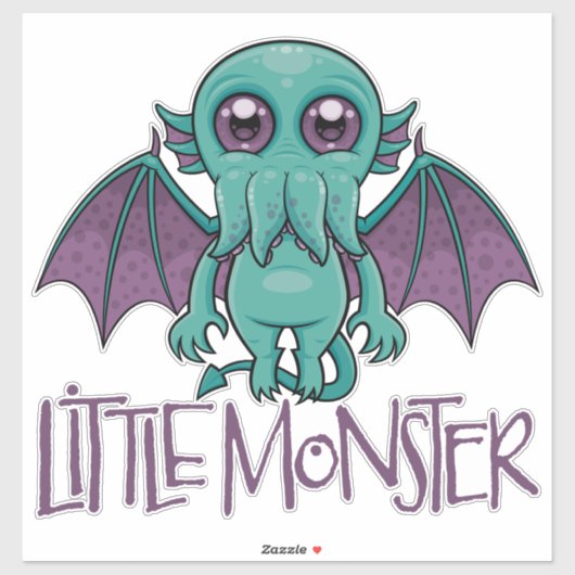 Sticker Bébé mignon Cthulhu Petit Monstre (Feuille)