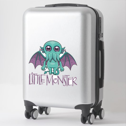 Sticker Bébé mignon Cthulhu Petit Monstre (Sur valise)