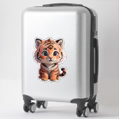 Sticker Bébé mignon tigre (Sur valise)