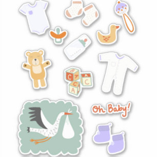 Sticker Bébé neuf mignon