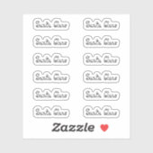 Sticker Bébé Poupée Kiss-Cut Santa Claus Signature (Feuille)
