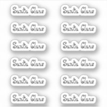 Bébé Poupée Kiss-Cut Santa Claus Signature