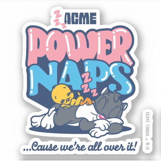 Sticker Bébé TWEETY™ & SYLVESTER™ Power Naps (Devant)