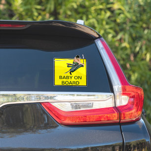 STICKER BÉBÉ ZORO À BORD - BÂTIMENT DE VOITURE