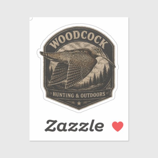 Sticker Bécasse (Feuille)
