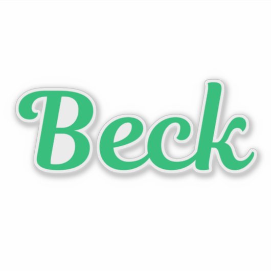 Sticker Beck (Devant)