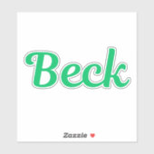 Sticker Beck (Feuille)
