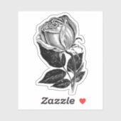Sticker Bed & Breakfast simple Rose croquis Vinyl Décalage (Feuille)