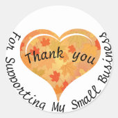 Sticker Bedankt voor het steunen van mijn kleine b (Voorkant)