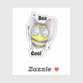 Sticker Bee cool (Feuille)