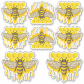 Sticker Bee Hive (Devant)