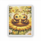 Sticker BEE Mine Sunflower (Devant)