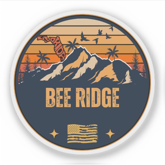 Sticker Bee Ridge, Floride (Devant)