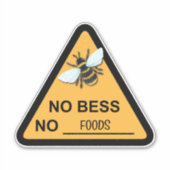 Sticker Bee Vocal et parler pour les Pollinisateurs (Devant)