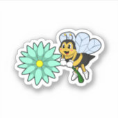 Sticker Bee with flower.PNG (Devant)