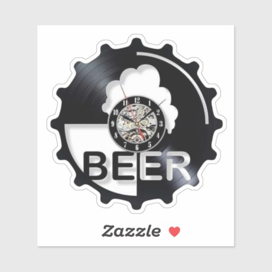 Sticker Beer O'Clock (Feuille)