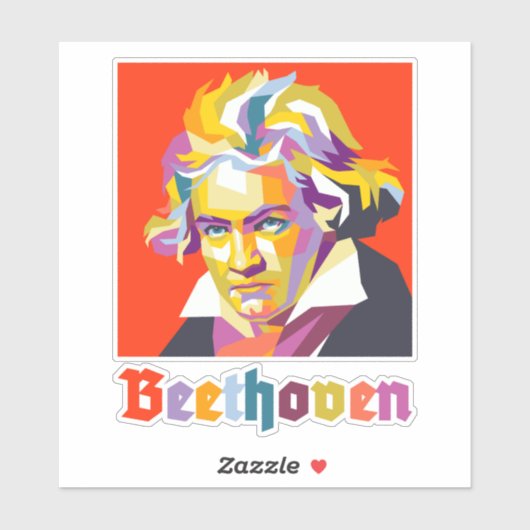 Sticker Beethoven 2 (Feuille)