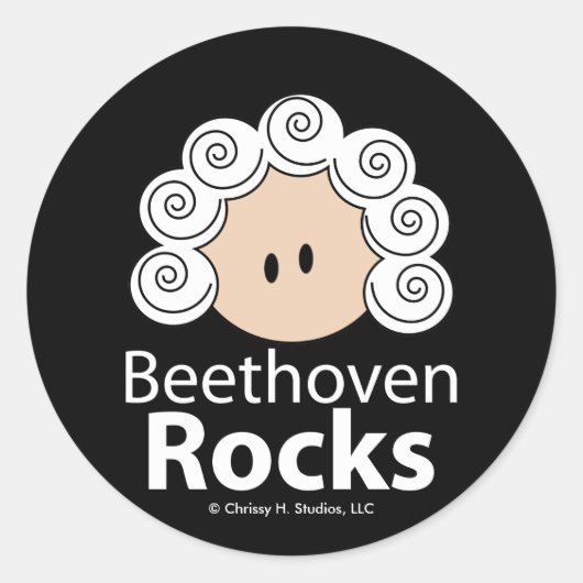 Sticker Beethoven Rocks Beethoven 20 Pack (Devant)
