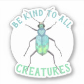 Sticker Beetle Bleu (Devant)