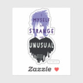 Sticker Beetlejuice | Lydia "Strange and Unusual" Graphic (Feuille)