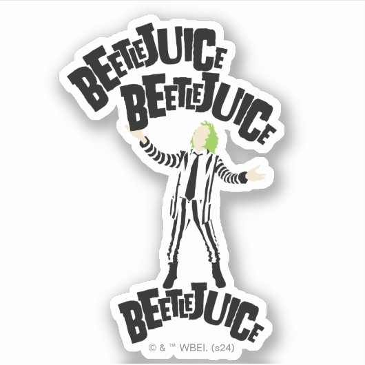 Sticker Beetlejus Beetlejus Beetlejus (Devant)
