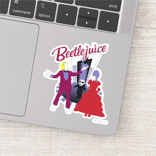 Sticker Beetlejus | Beetlejus & Lydia Mariage (Détail)