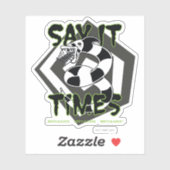 Sticker Beetlejus | Dites-Le 3 Fois (Feuille)