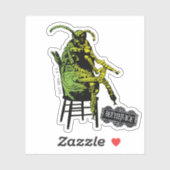 Sticker Beetlejus | Le dendroctone en fauteuil (Feuille)