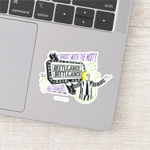 Sticker Beetlejus   Marquee "Ghost With The Most"