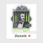 Sticker Beetlejus | Portrait "Ghost With the Most" (Feuille)