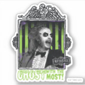 Sticker Beetlejus | Portrait "Ghost With the Most" (Devant)