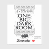 Sticker Beetlejus | Toute Ma Vie Est Une Chambre Sombre (Feuille)