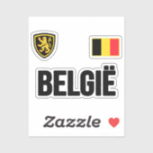 Sticker Belgique (Feuille)
