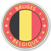 Sticker Belgique Bruges (Devant)
