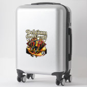 Sticker Belgique Objectif Énergie Skeleton Buteur Nations (Sur valise)