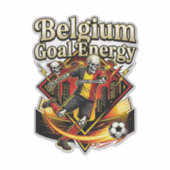 Sticker Belgique Objectif Énergie Skeleton Buteur Nations (Devant)
