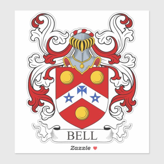 Sticker Bell Family Crest (Feuille)