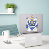 Sticker Bell Family Crest (Ordinateur portable sur le bureau)