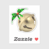Sticker Bell Jingle Or (Feuille)