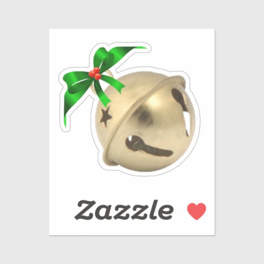 Sticker Bell Jingle Or (Feuille)