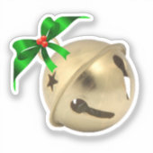 Sticker Bell Jingle Or (Recto)