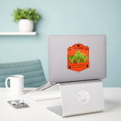 Sticker Bell Tent Glamping (Ordinateur portable sur le bureau)