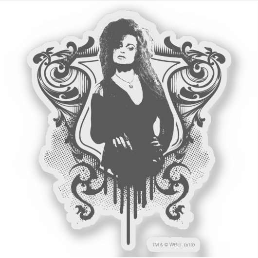 Sticker Bellatrix Lestrange Dark Arts Design (Devant)