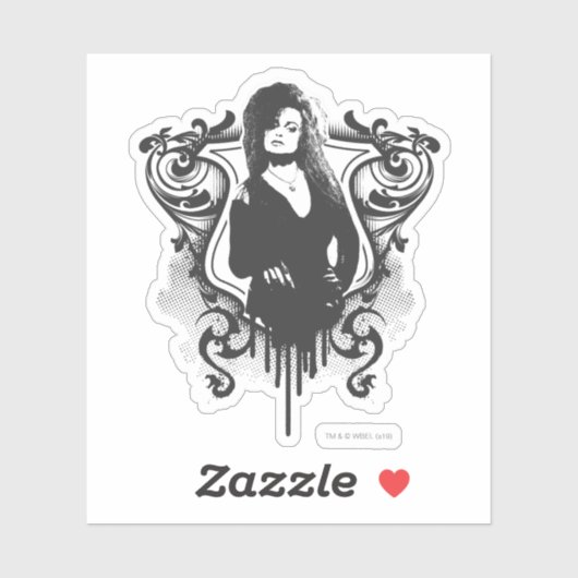 Sticker Bellatrix Lestrange Dark Arts Design (Feuille)