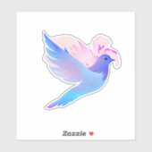 Sticker Belle Aquarelle Bleue (Feuille)